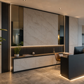Parete ufficio con boiserie Marmo Specchio 1