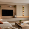 Parete soggiorno full wall Rovere Sabbia 1