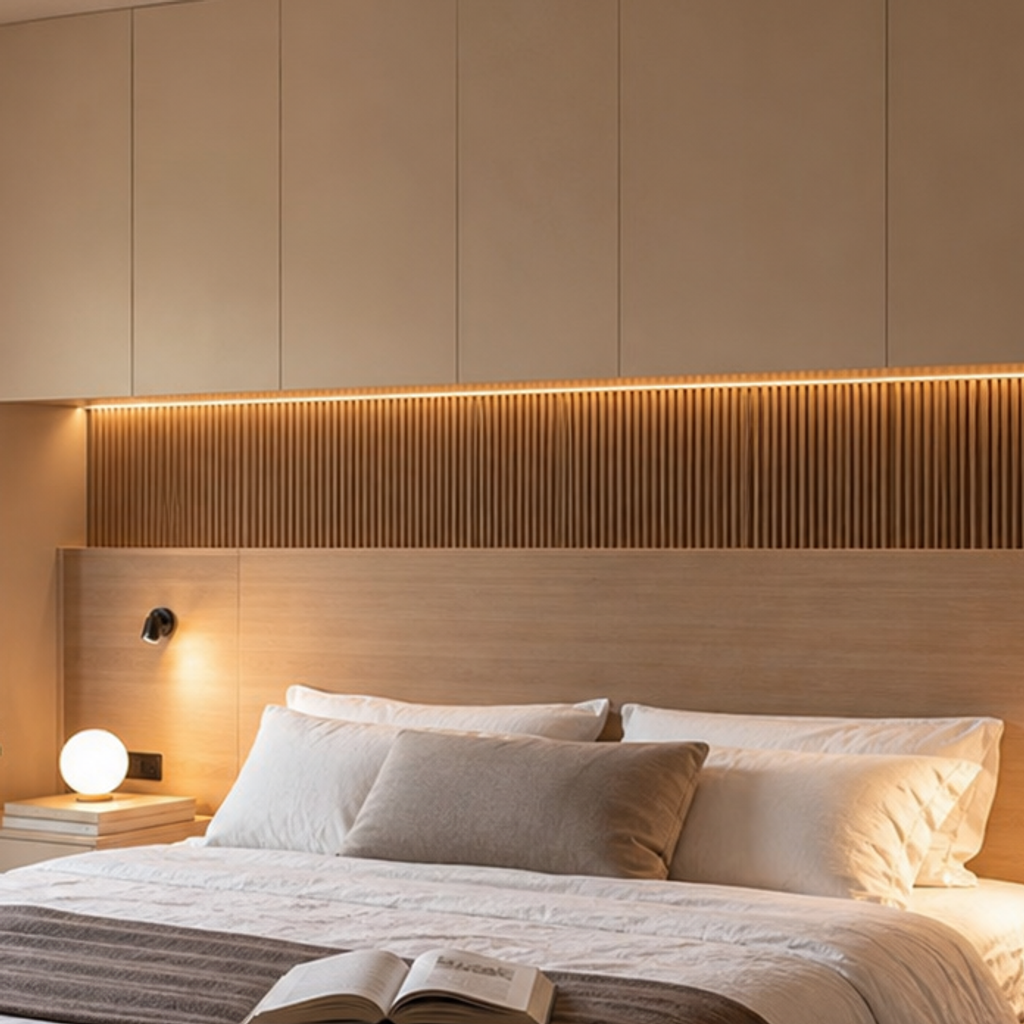 Parete camera hotel style Sabbia Rovere 4