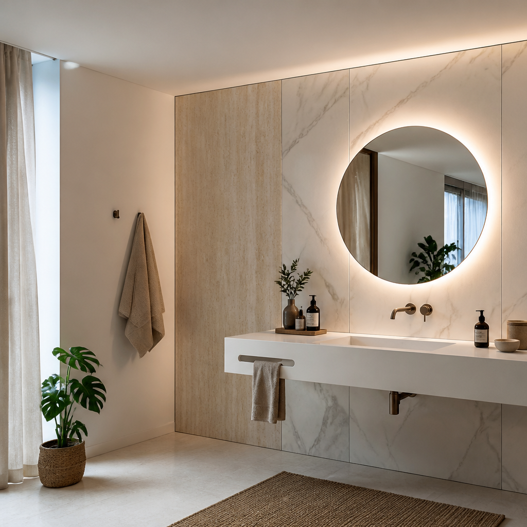 Parete lavabo Marmo Linea 2