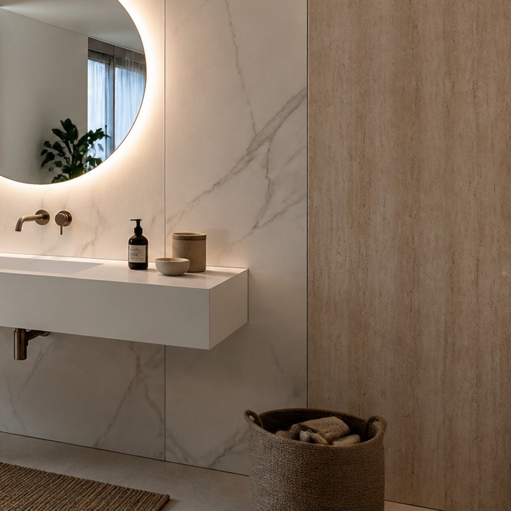 Parete lavabo Marmo Linea 5