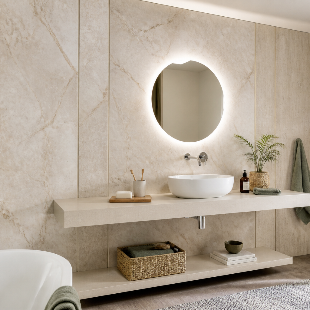 Parete lavabo Marmo Materia 1
