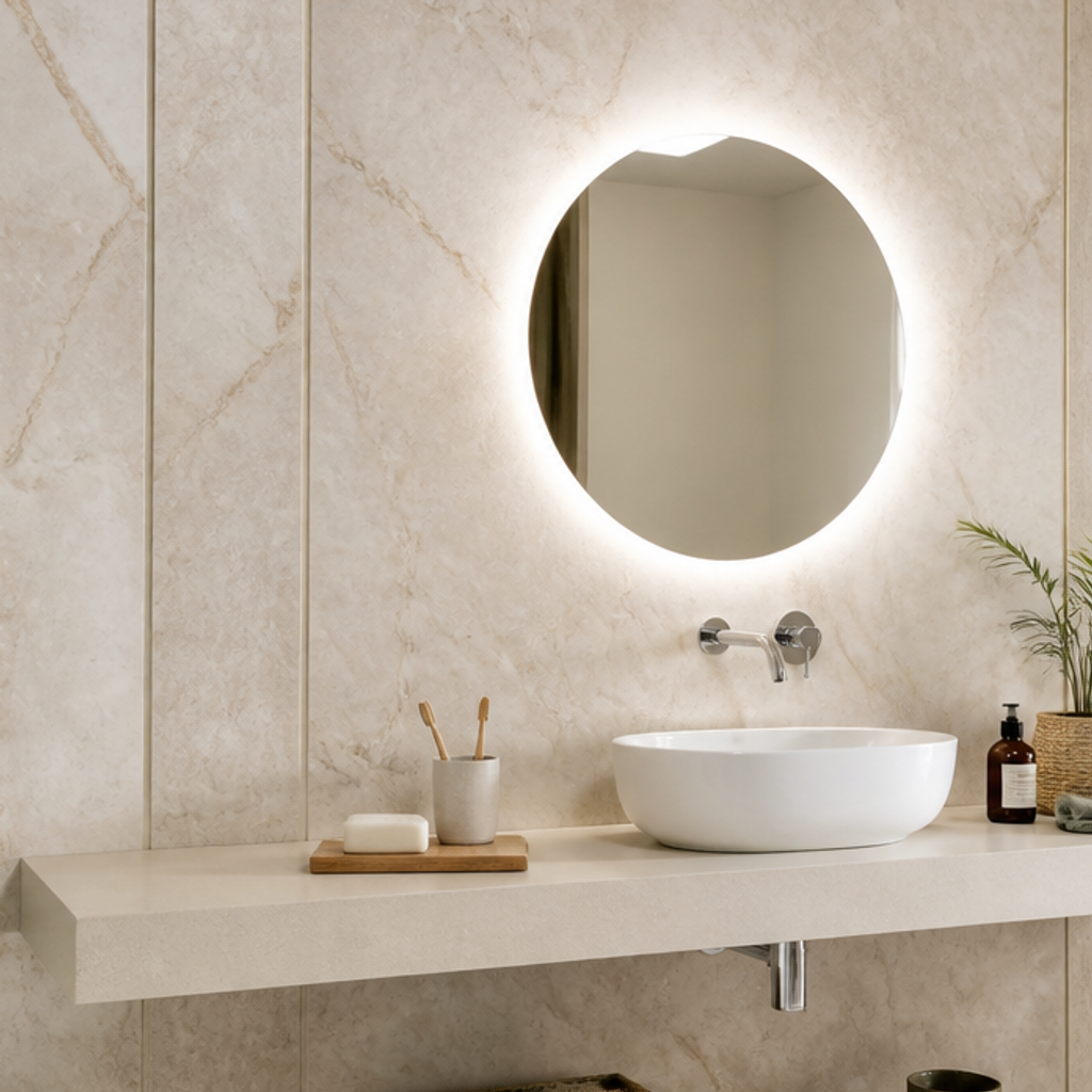 Parete lavabo Marmo Materia 4
