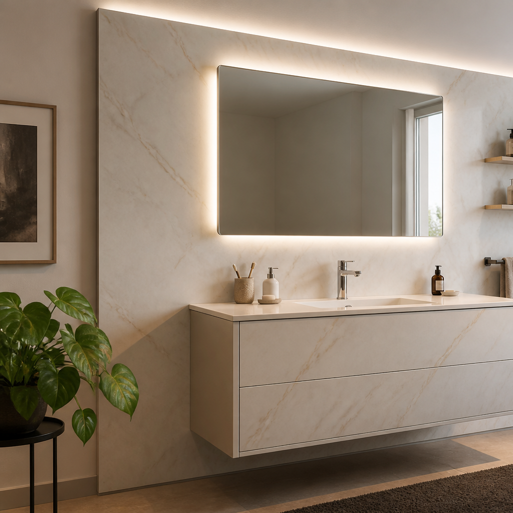 Parete Mobile bagno coordinato Marmo Linea 2