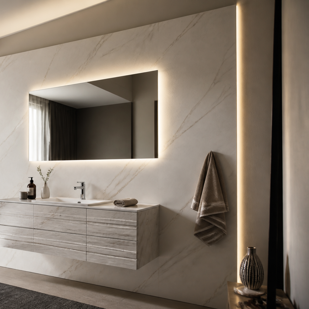 Parete Mobile bagno coordinato Marmo Ritmo 3