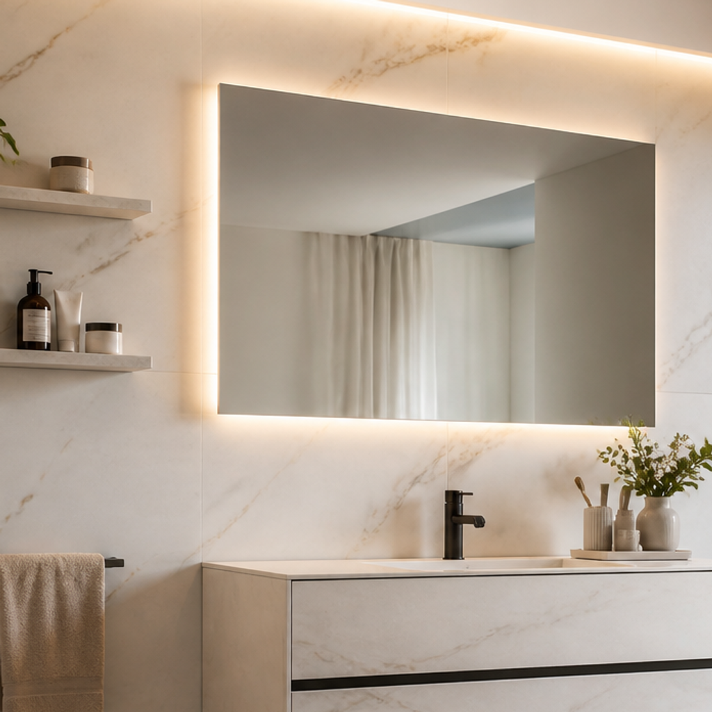 Parete Mobile bagno coordinato Marmo Materia 4