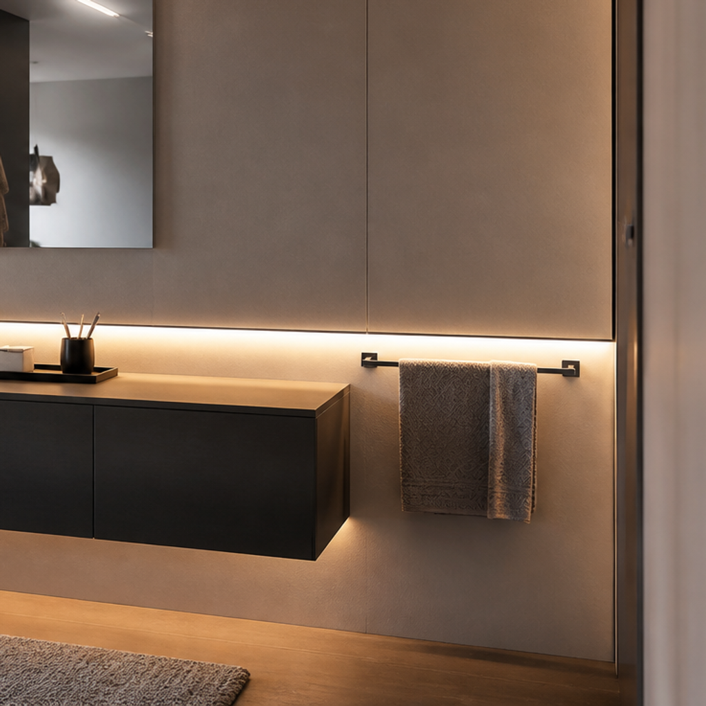 Parete Bagno minimal moderno Specchio Naturale 5