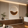 Parete con logo Noce Atelier 1