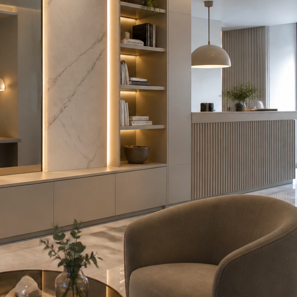 Parete Salone di bellezza Marmo Materia 5