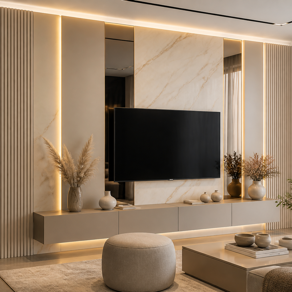 Parete Salone di bellezza Marmo Profilo 1