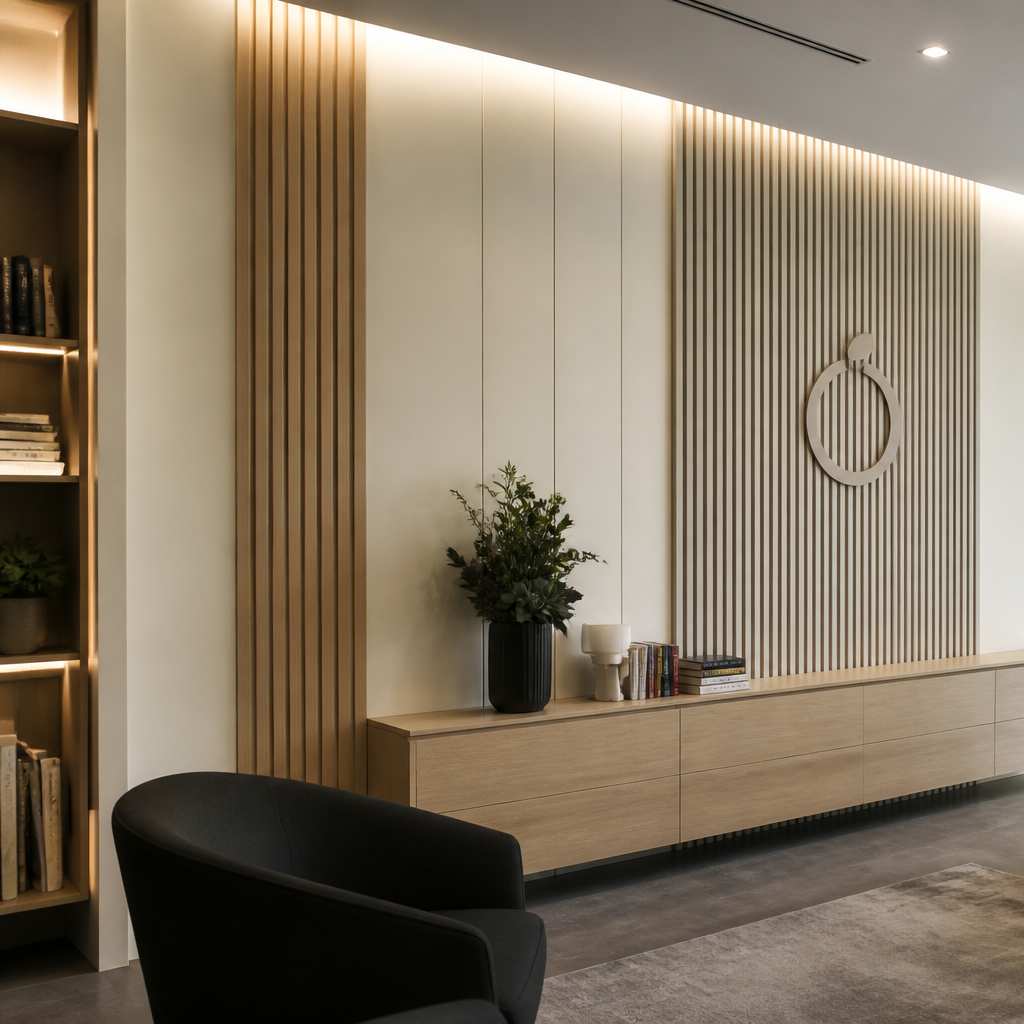 Parete Ufficio Rovere Linea 2