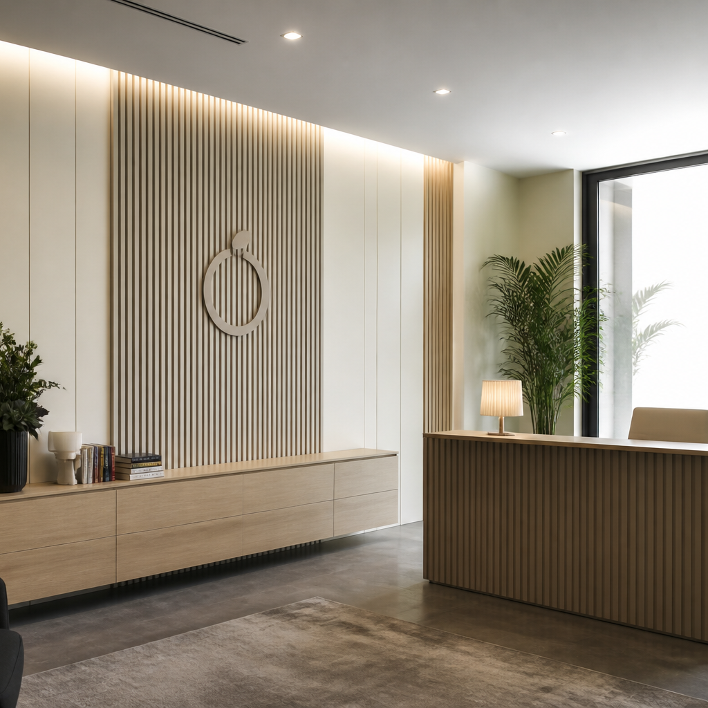 Parete Ufficio Rovere Linea 3