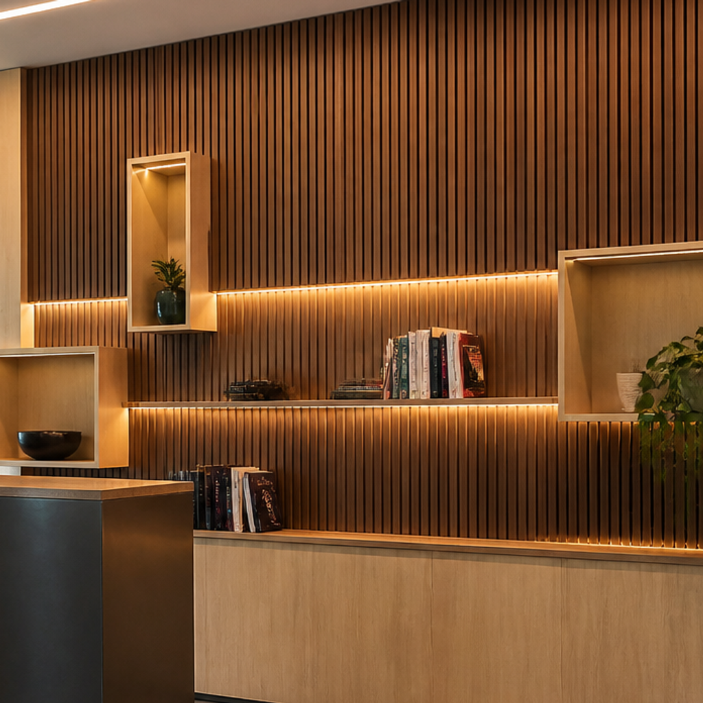 Parete Showroom e boutique Noce Ritmo 4