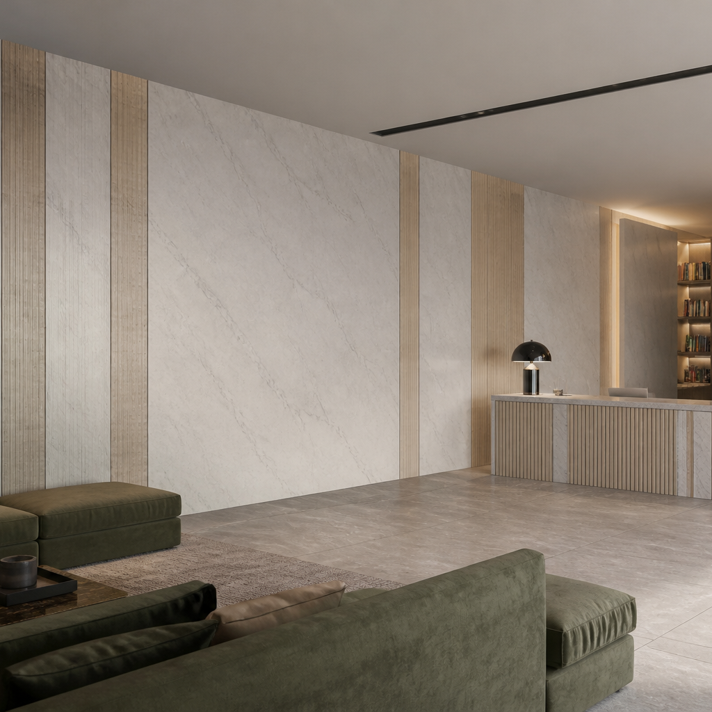 Parete Commerciale lavabile Marmo Forma 1