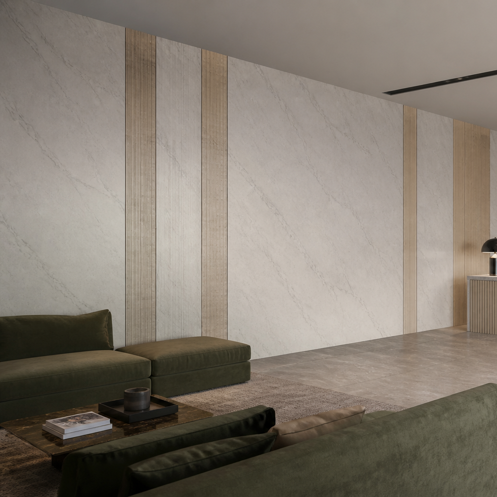 Parete Commerciale lavabile Marmo Forma 2