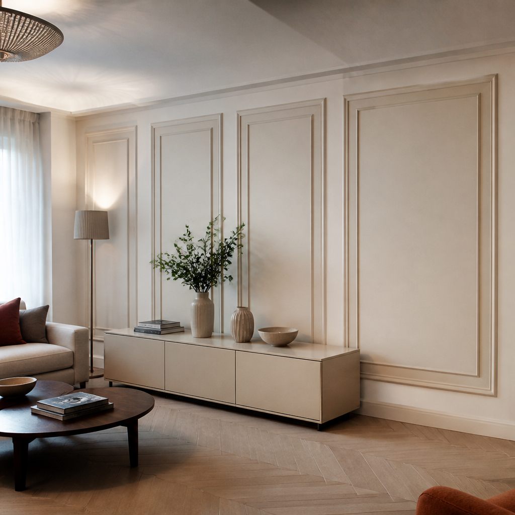 Boiserie classica leggera Canapa Naturale 2