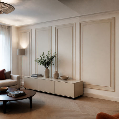 Boiserie classica leggera Canapa Naturale 2