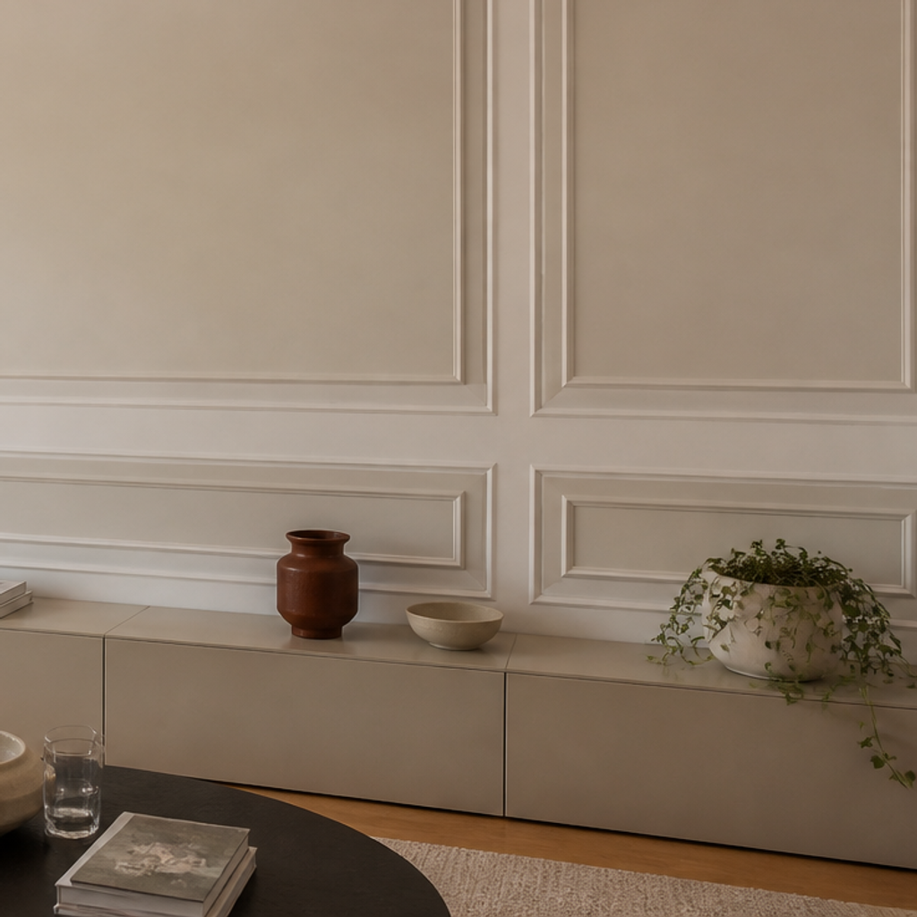 Boiserie classica leggera Canapa Atelier 5
