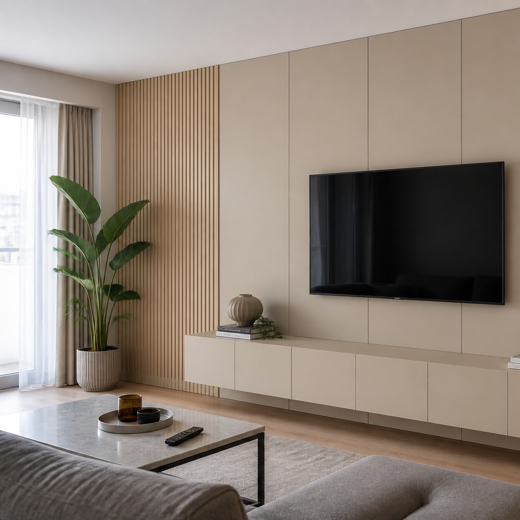 Boiserie TV Rovere Profilo 2