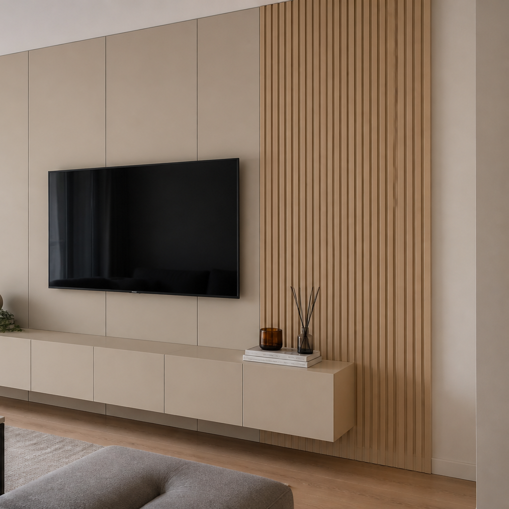 Boiserie TV Rovere Profilo 3
