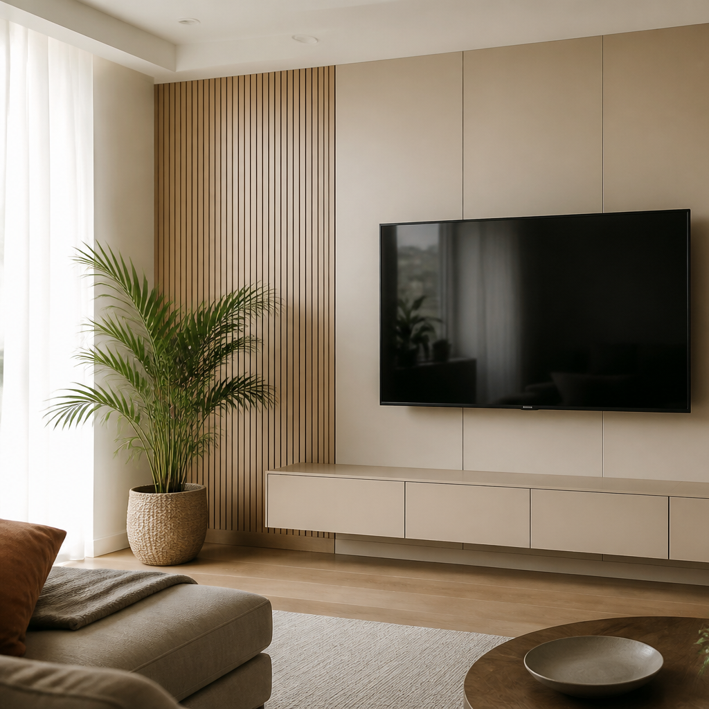Boiserie TV Rovere Naturale 2
