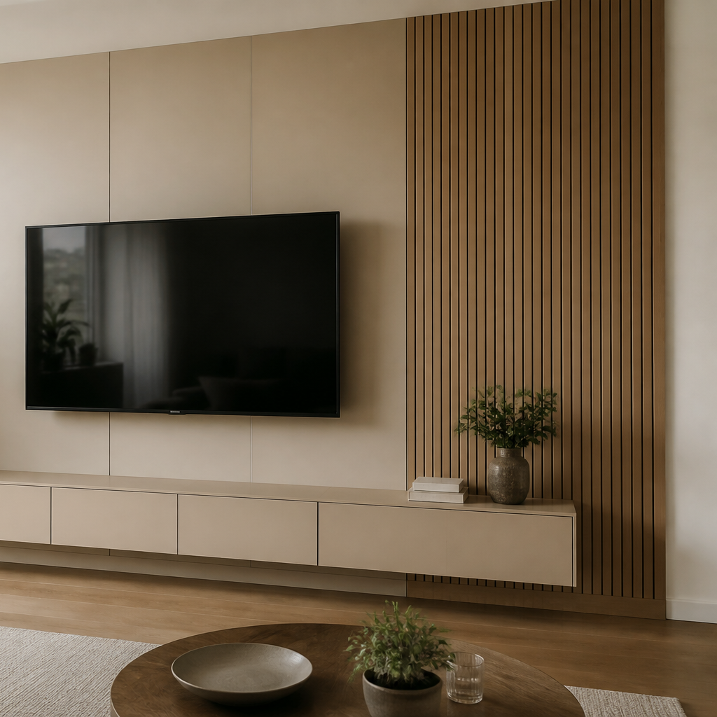 Boiserie TV Rovere Naturale 3