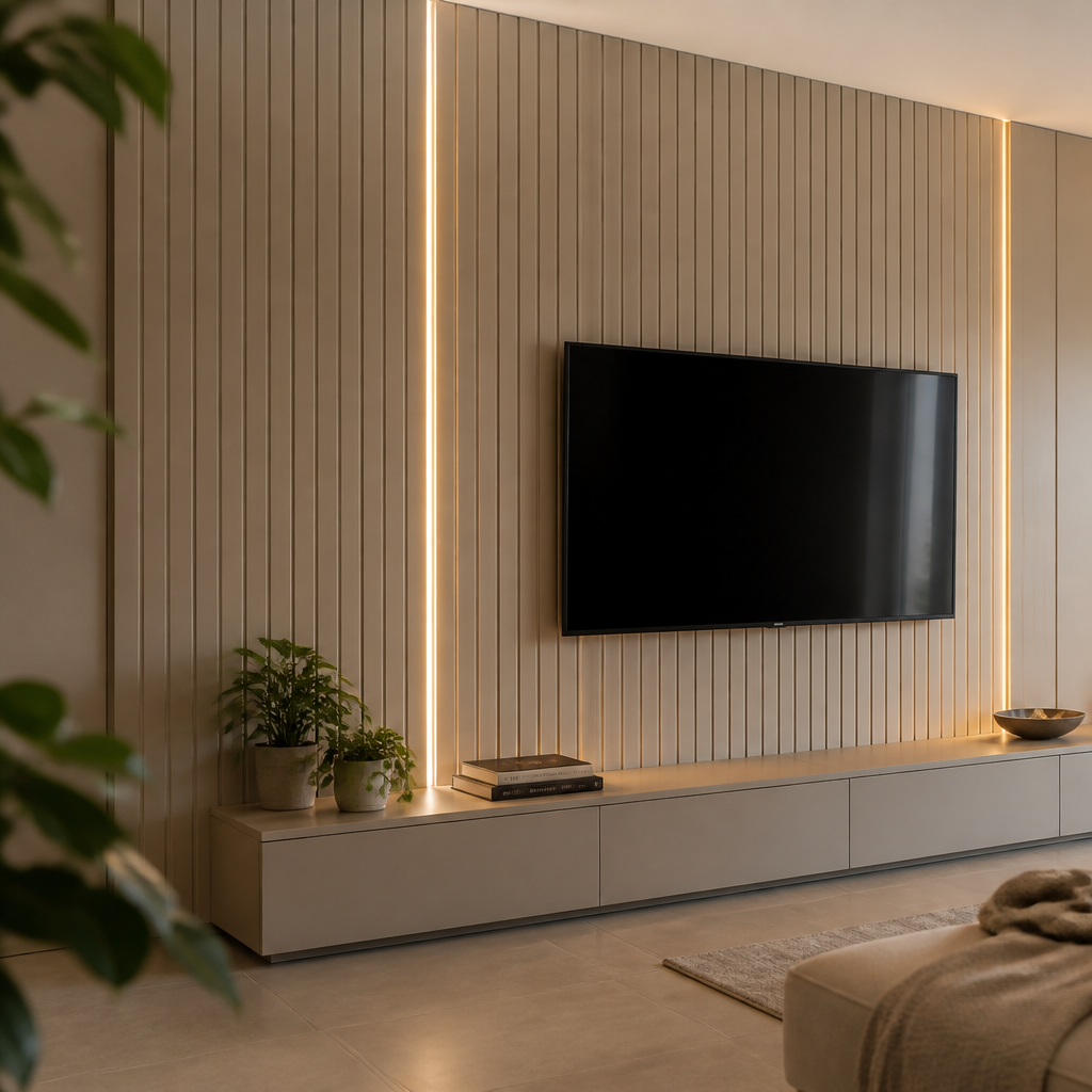Boiserie con LED Canapa Ritmo 2