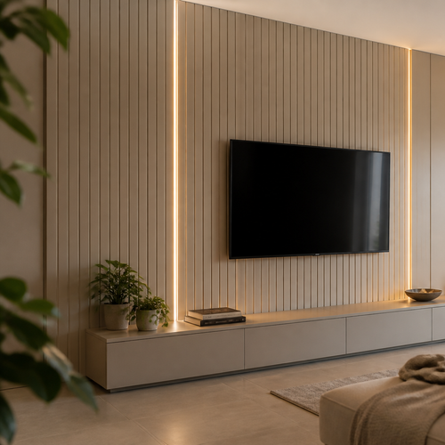Boiserie con LED Canapa Ritmo 2