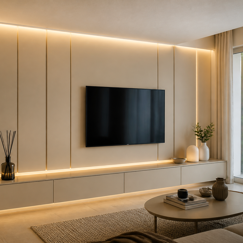 Boiserie con LED Canapa Aria 3
