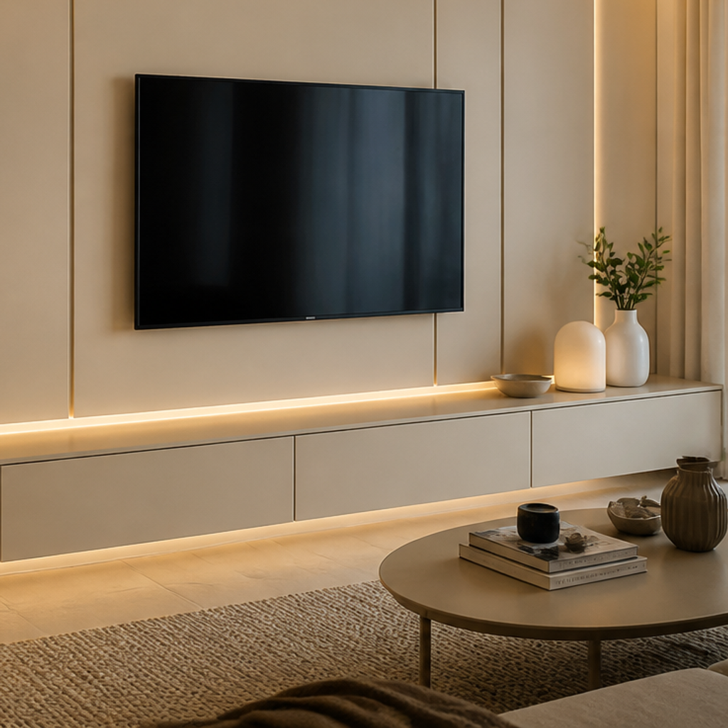 Boiserie con LED Canapa Aria 5