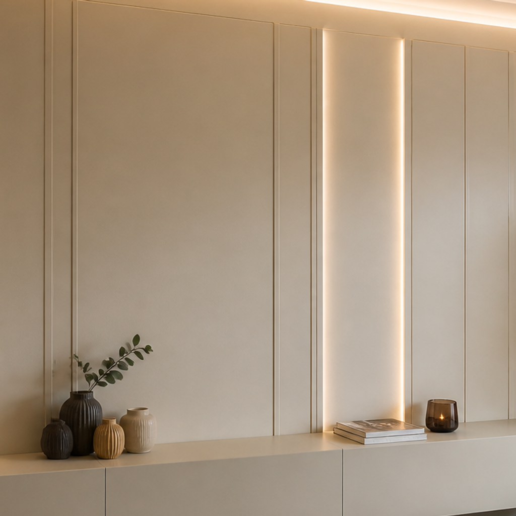 Boiserie con LED Canapa Profilo 4
