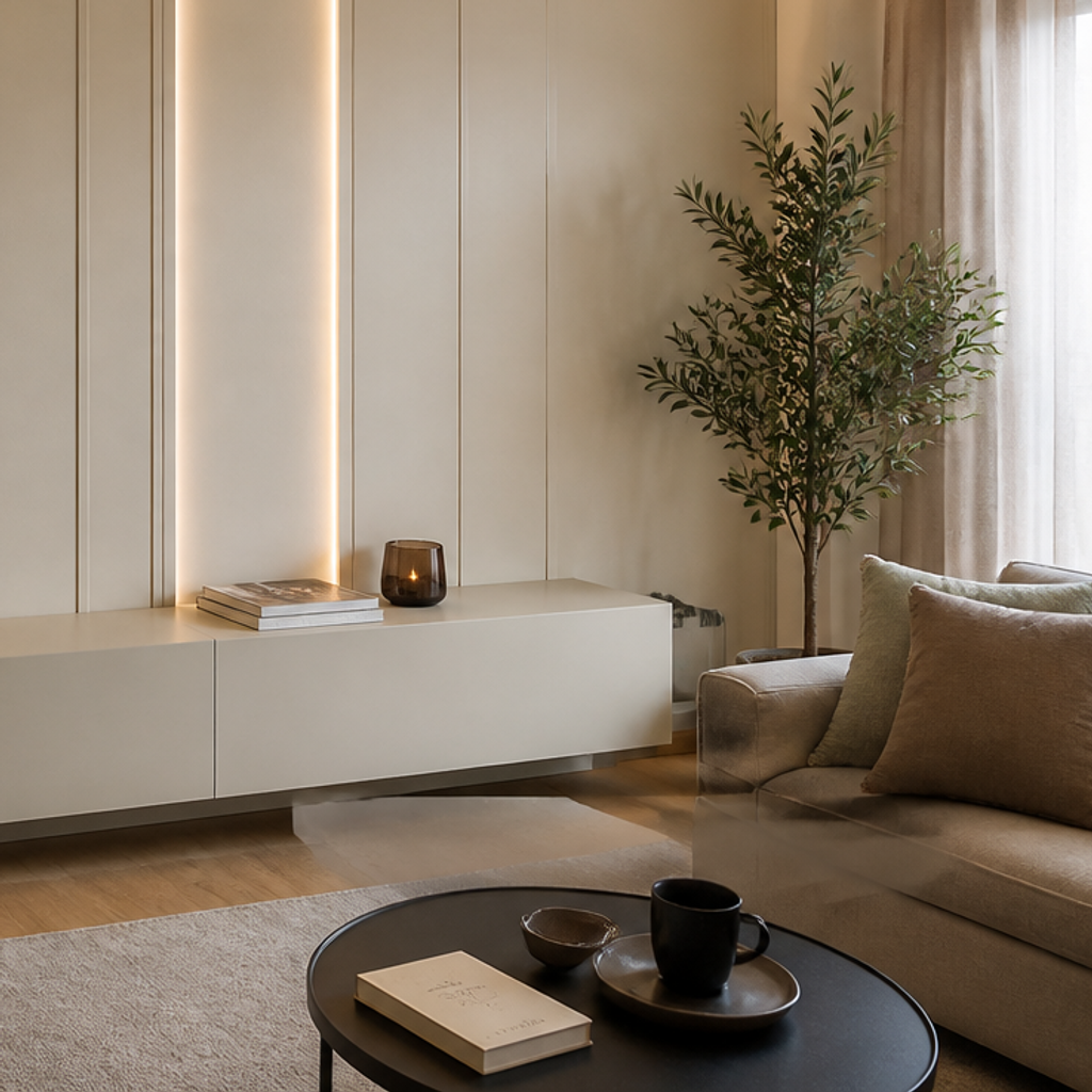 Boiserie con LED Canapa Profilo 5