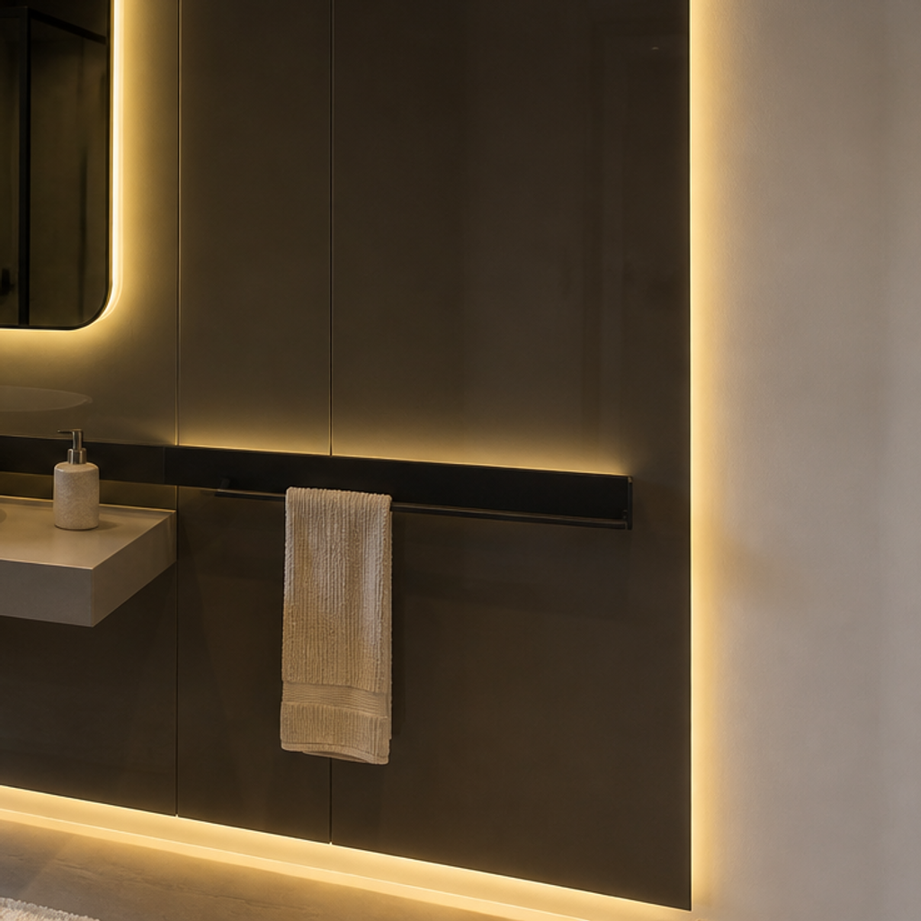 Parete Specchio con LED Atelier 5
