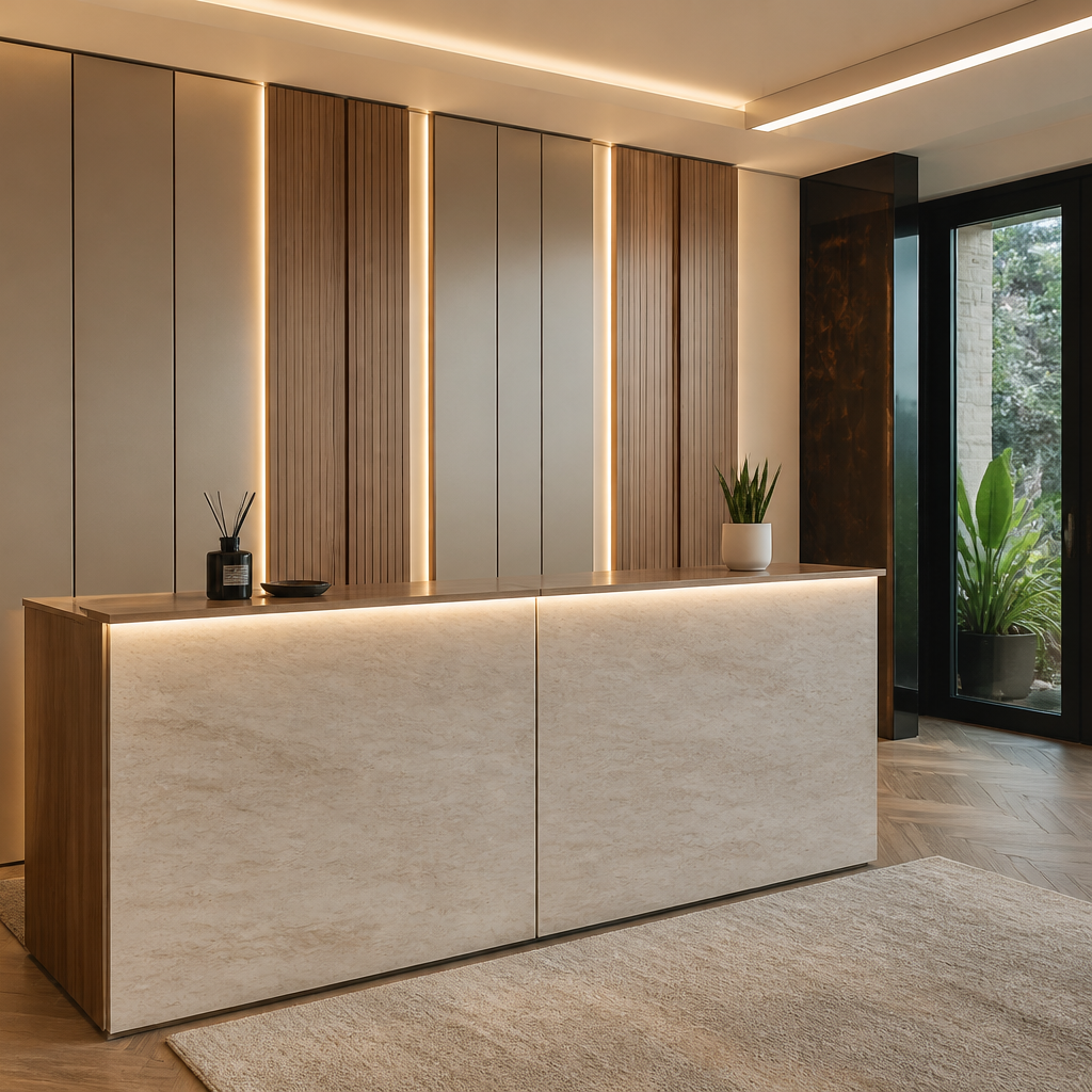 Parete reception Marmo Linea 3