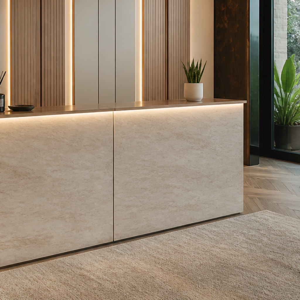 Parete reception Marmo Linea 5