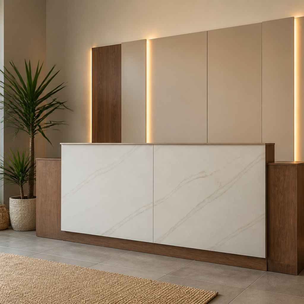 Parete reception Marmo Materia 2