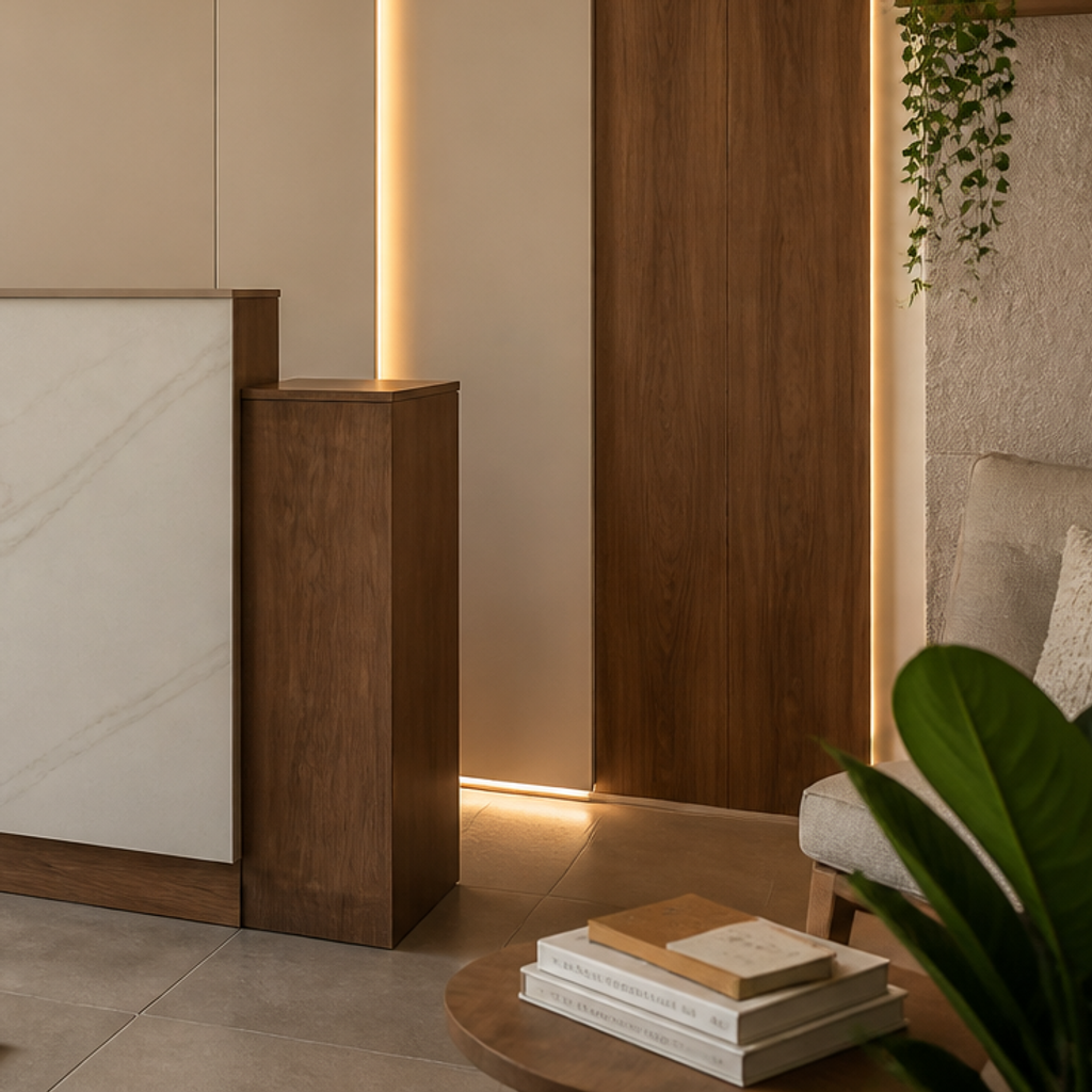 Parete reception Marmo Materia 5
