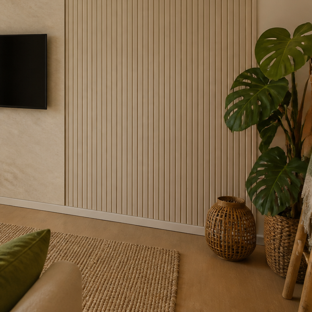 Parete TV effetto travertino Casa 5