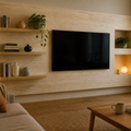 Parete TV effetto travertino Atelier 1
