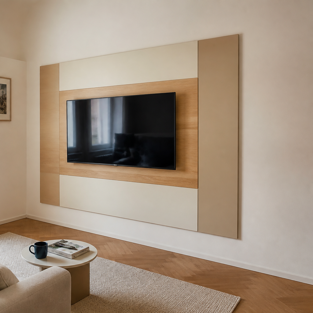 Parete TV compact apartment Rovere Materia 3
