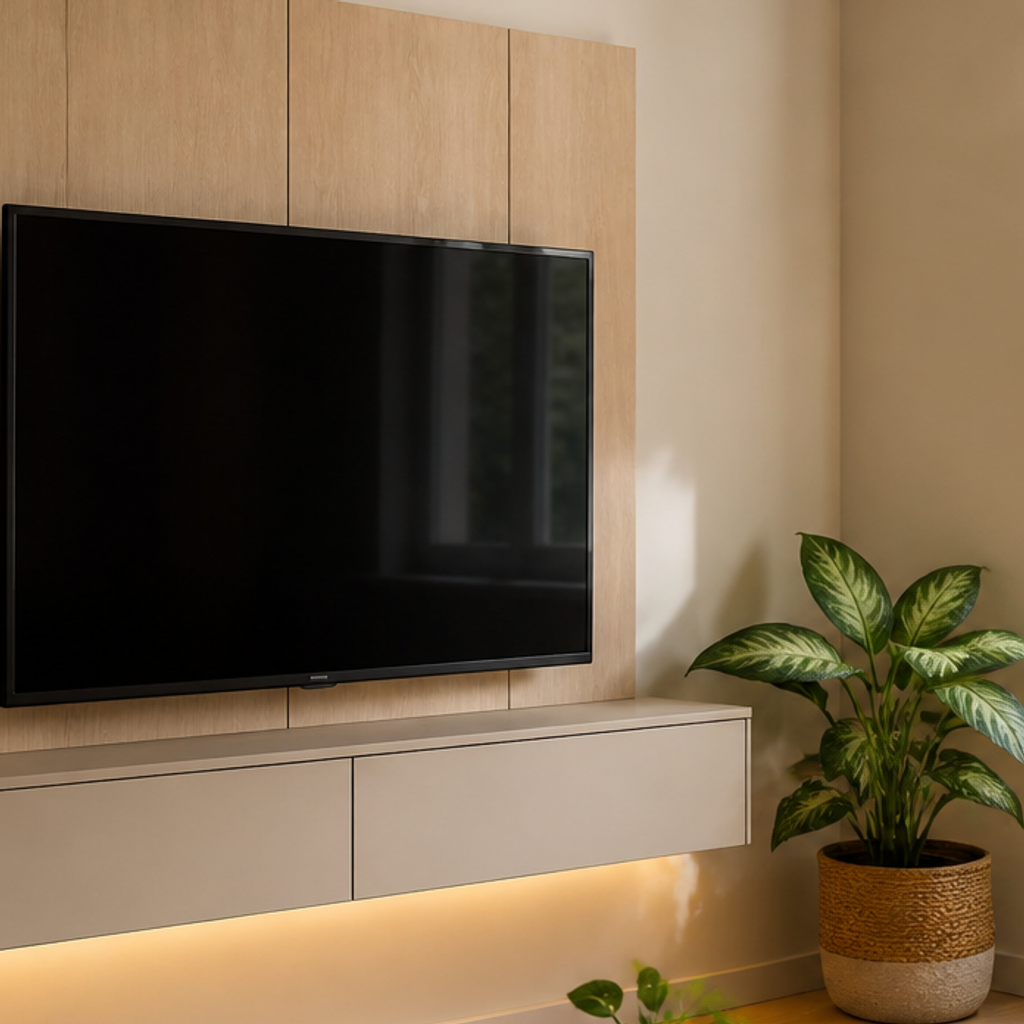 Parete TV compact apartment Rovere Profilo 4