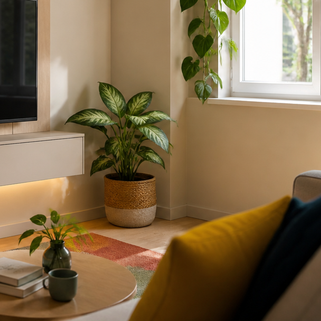 Parete TV compact apartment Rovere Profilo 5