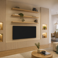 Parete TV full wall attrezzata Rovere Casa 1