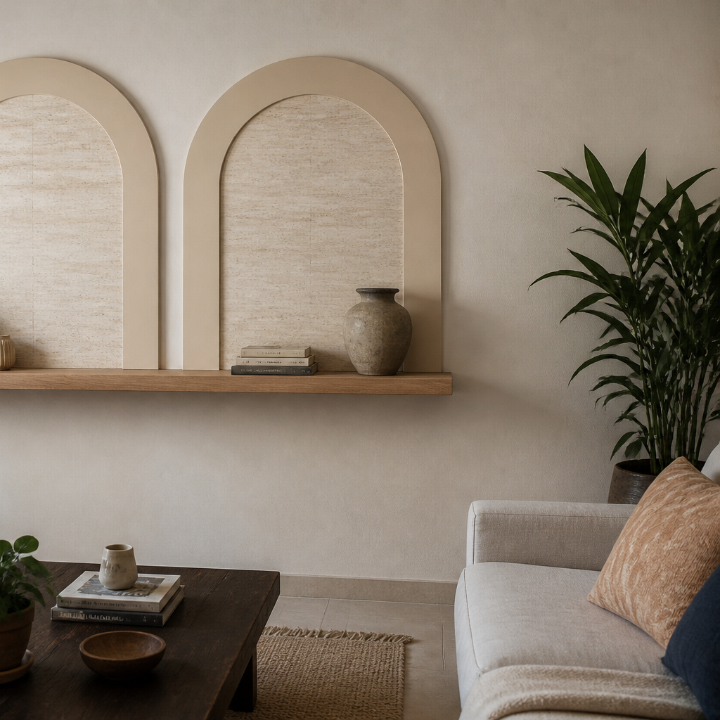 Parete con archi Travertino Materia 3