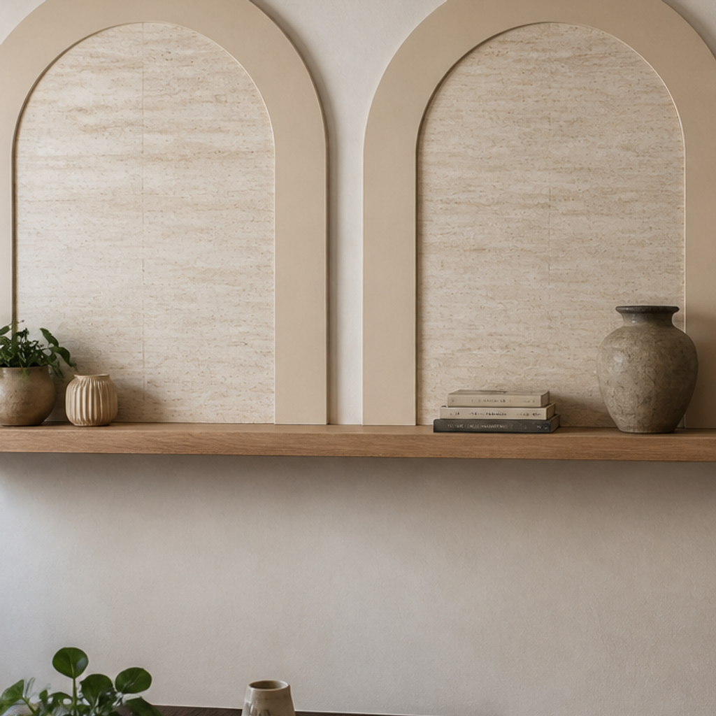 Parete con archi Travertino Materia 4