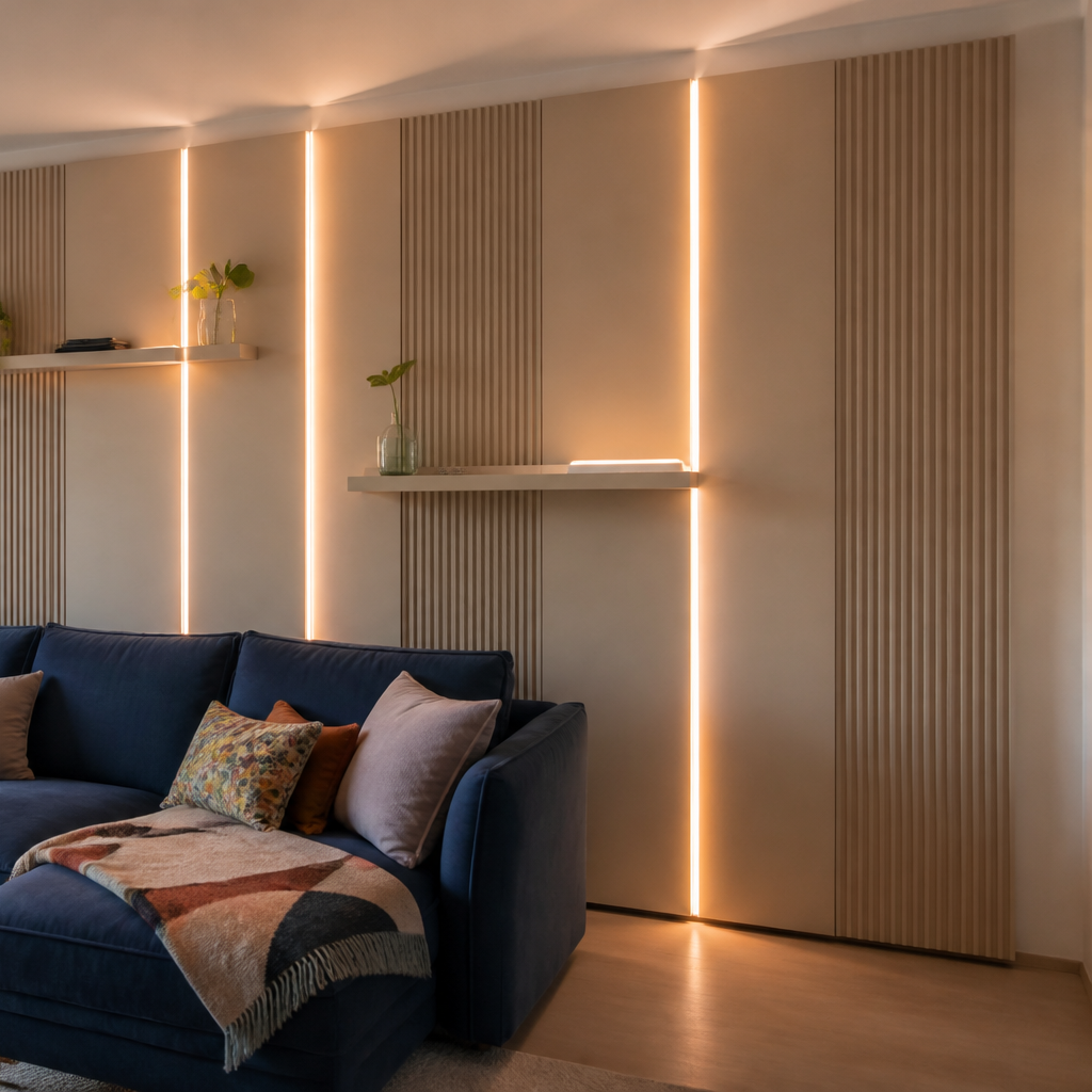 Parete con LED laterale Canapa Atelier 3