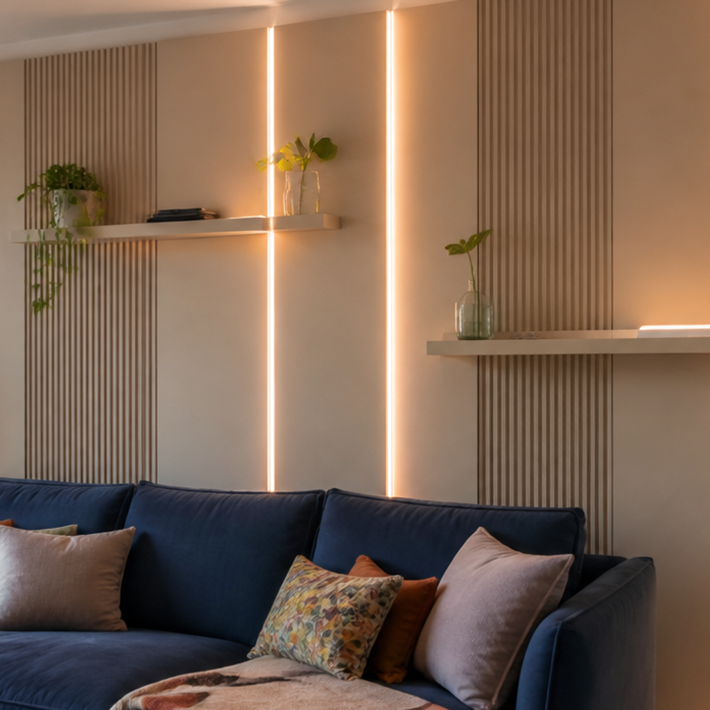 Parete con LED laterale Canapa Atelier 4