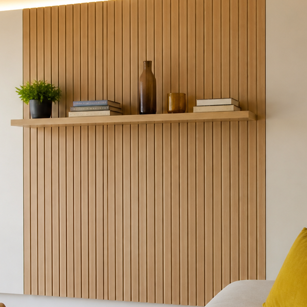 Parete con LED laterale Rovere Calma 4