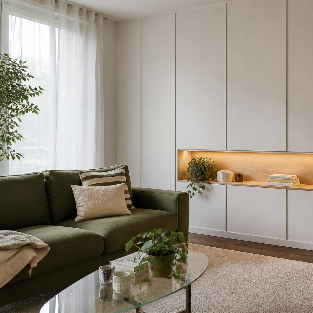 Parete con nicchie decorative Rovere Aria 2