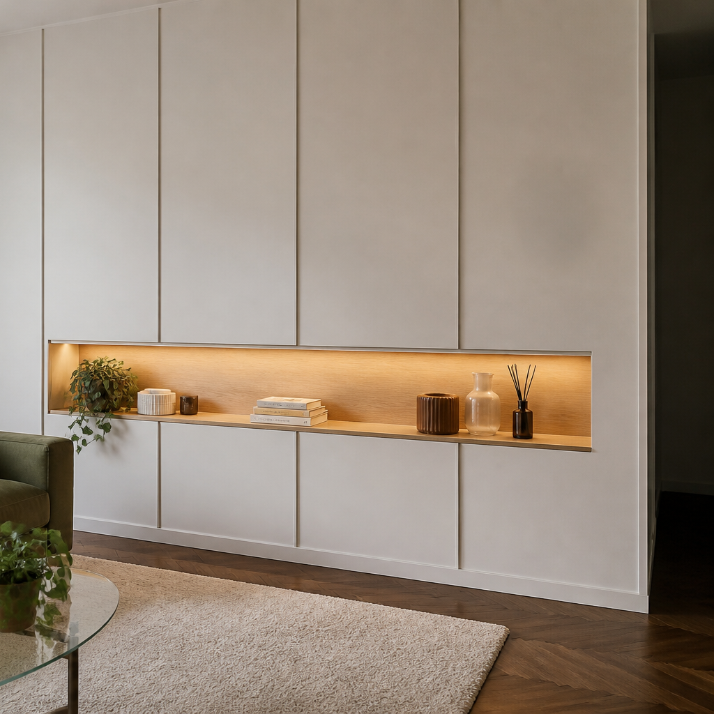 Parete con nicchie decorative Rovere Aria 3